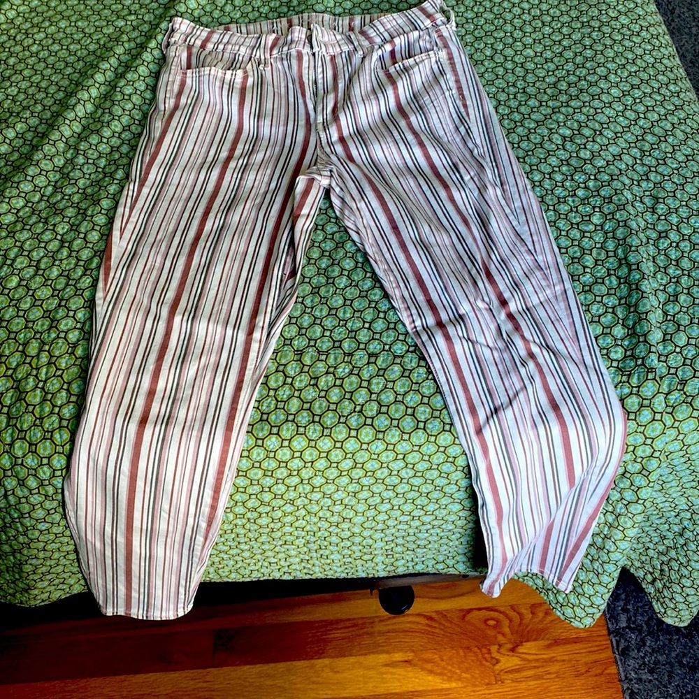 Stripped Jean pants
